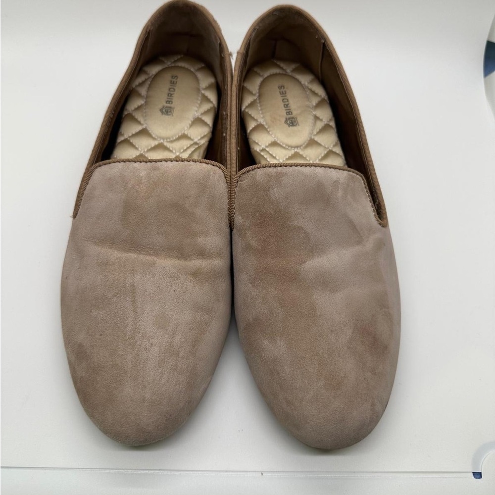 Birdies The Starling Latte Suede Slip on Flats Size 7.5 - Picture 2 of 13